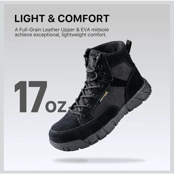 FREE SOLDIER Men's Hiking/Work Boots Size 9 Wide - Picture 2 of 7